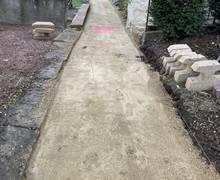 before pathway patio 1