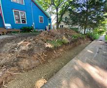 Before retaining wall .1