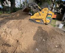 Retaining wall installation1