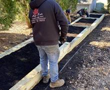 Veggie box installation 2